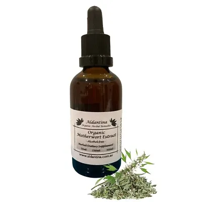 Organic Motherwort Tincture/Extract - Alcohol Free - >50ml<  • $17.98